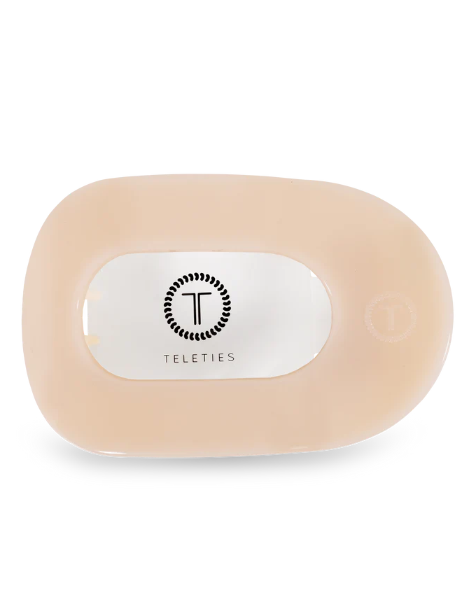 Medium Flat Round Hair Clip | TELETIES - The Street Boutique