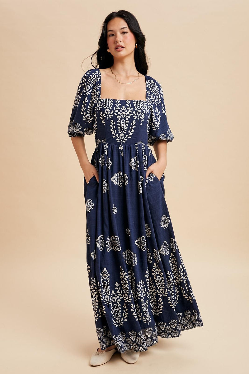 indigo maxi dress Indigo Resort Print Maxi Dress