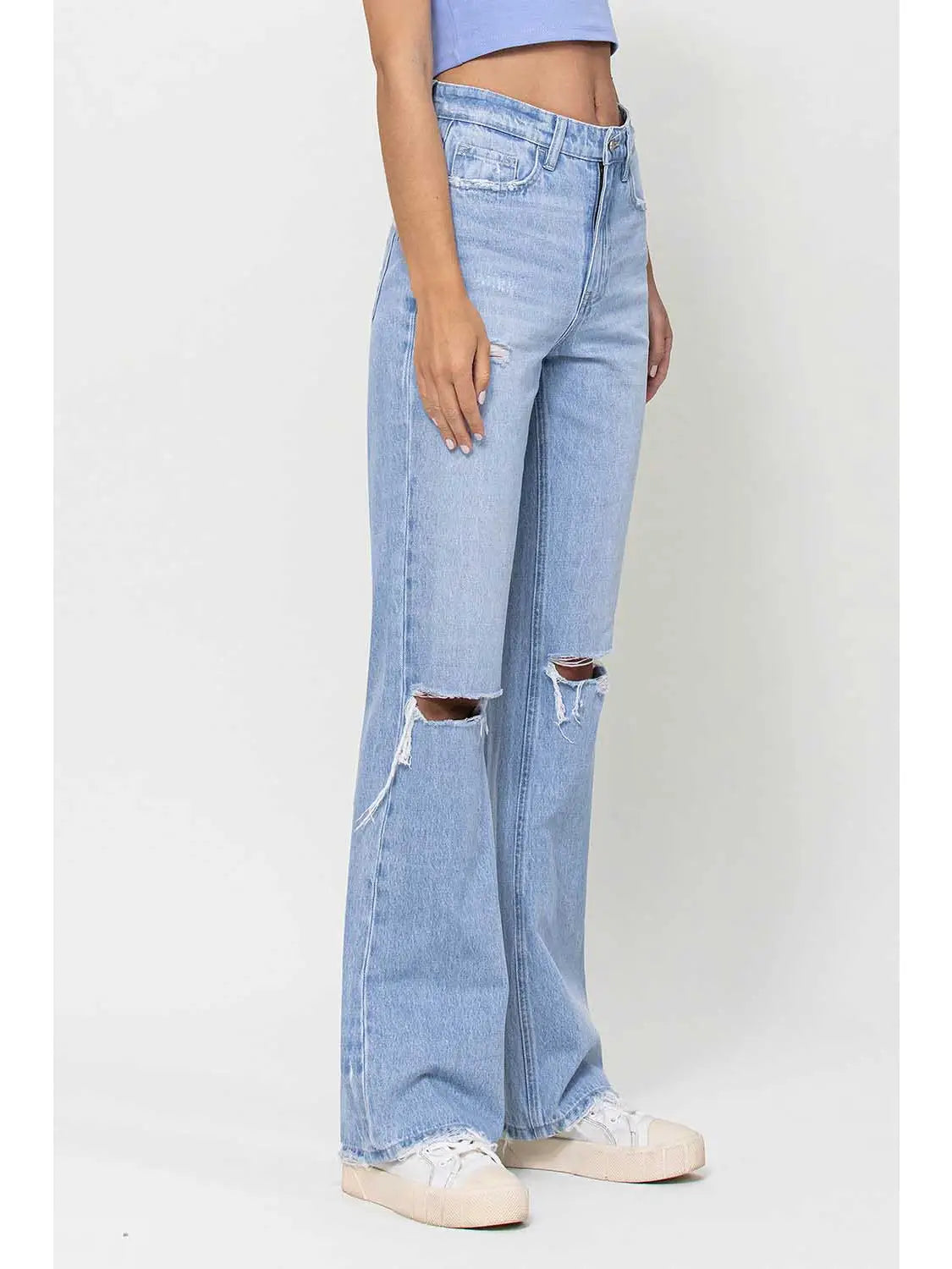 Super High Rise 90’s Vintage Flare Jeans - The Street Boutique