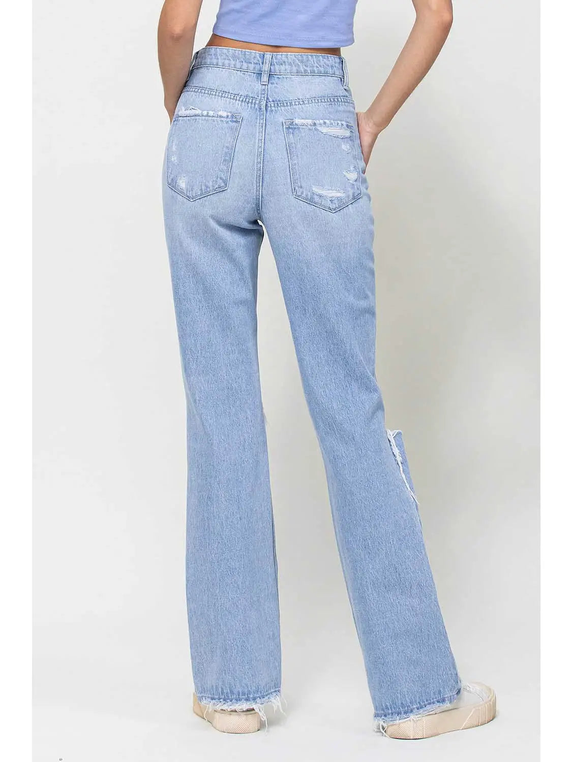 Super High Rise 90’s Vintage Flare Jeans - The Street Boutique
