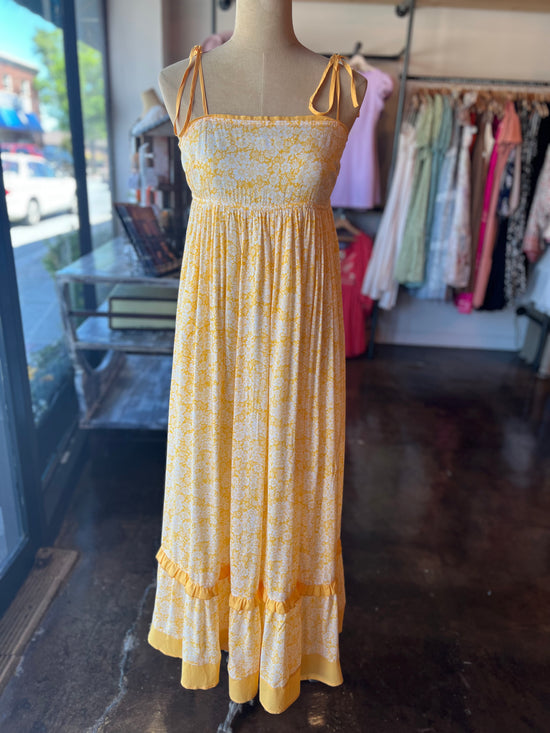 Daffodil Floral Print Maxi Dress - The Street Boutique 
