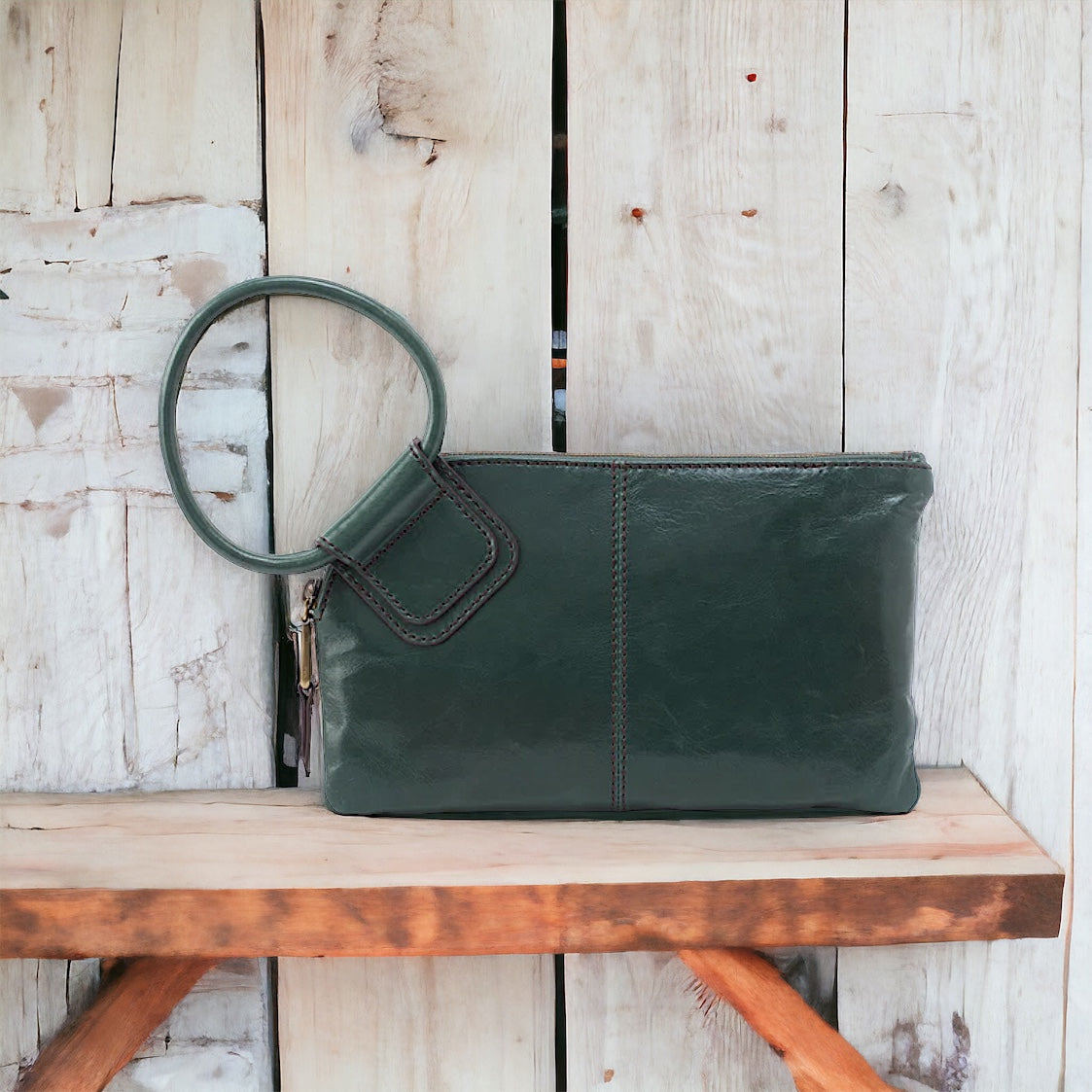 Sable Wristlet by HOBO in Sage Leaf - The Street Boutique 