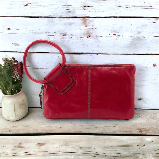 Sable Wristlet by HOBO in Claret - The Street Boutique 