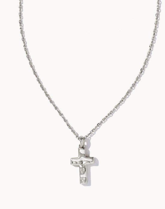 Cross Gold Pendant Necklace in Silver| KENDRA SCOTT - The Street Boutique 
