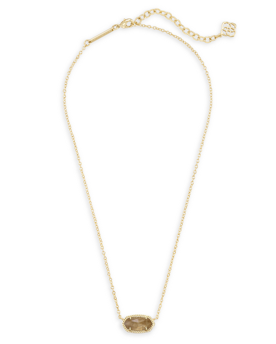 Elisa Gold Pendant Necklace in Orange Citrine Quartz | KENDRA SCOTT - The Street Boutique 