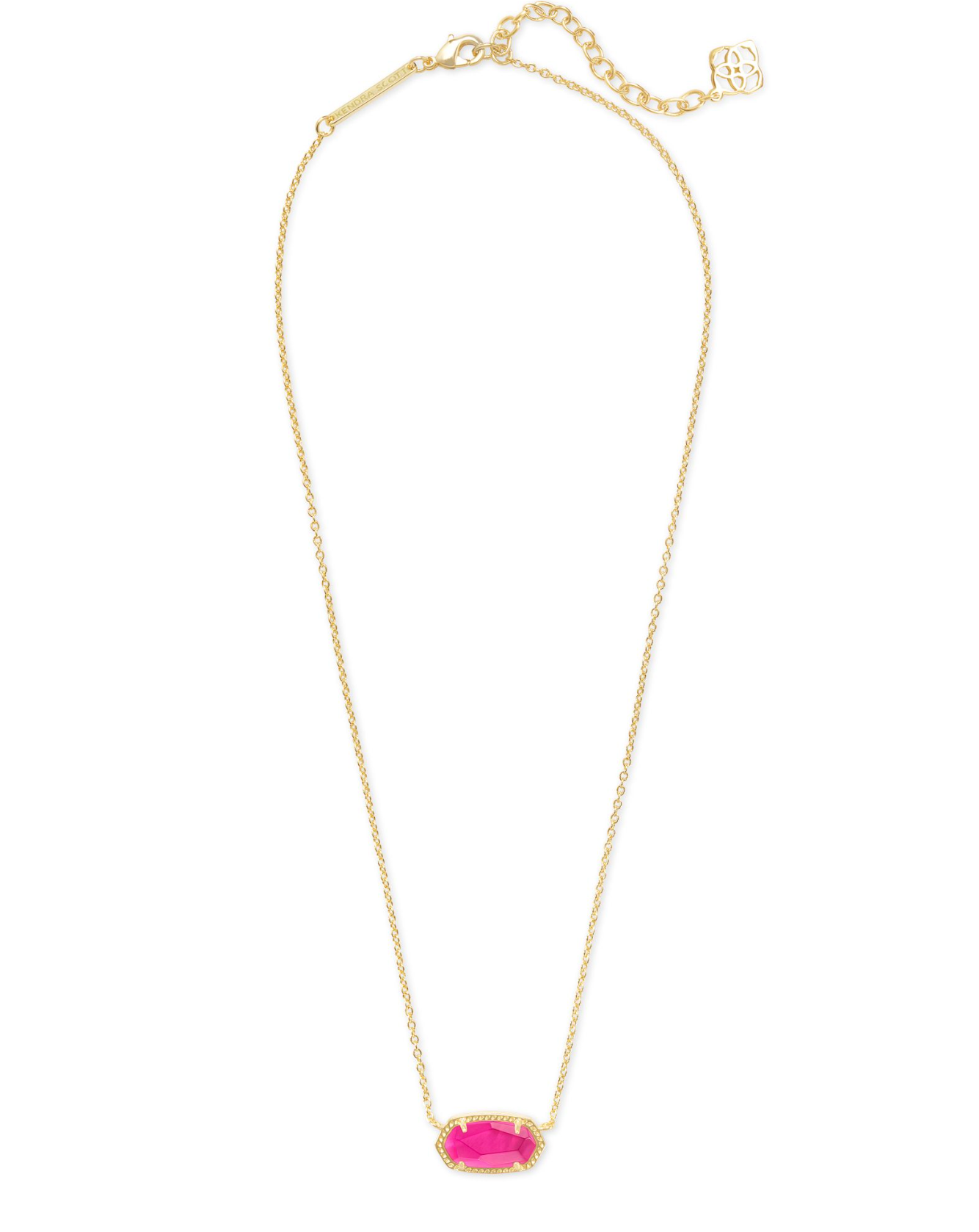 Elisa Gold Pendant Necklace in Azalea Illusion | KENDRA SCOTT - The Street Boutique 