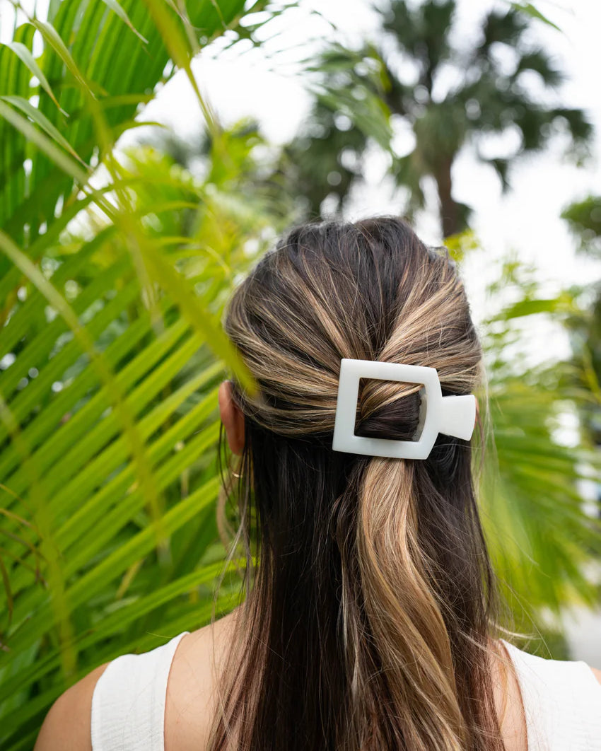 Medium Flat Square Hair Clips | TELETIES - The Street Boutique