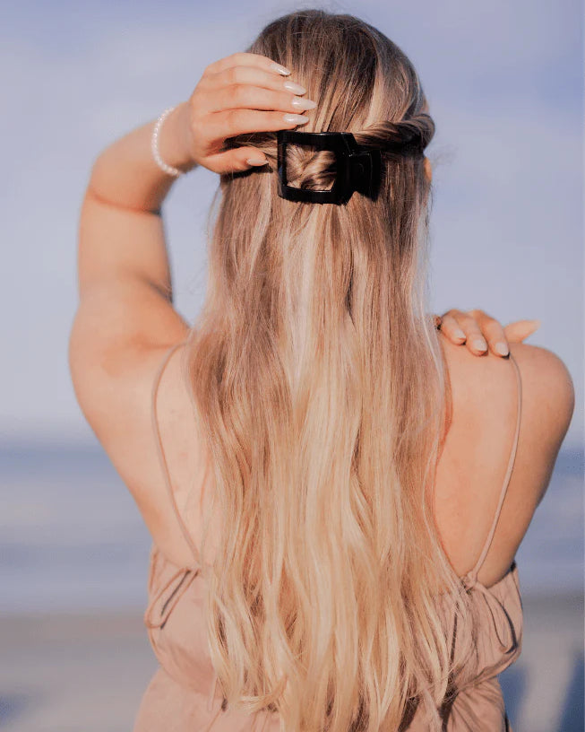 Small Flat Square Hair Clips | TELETIES - The Street Boutique