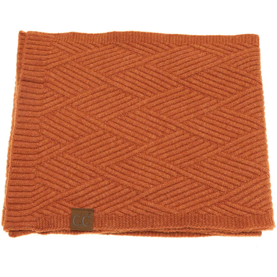 CC Heathered Scarf- Rust Mix - The Street Boutique 