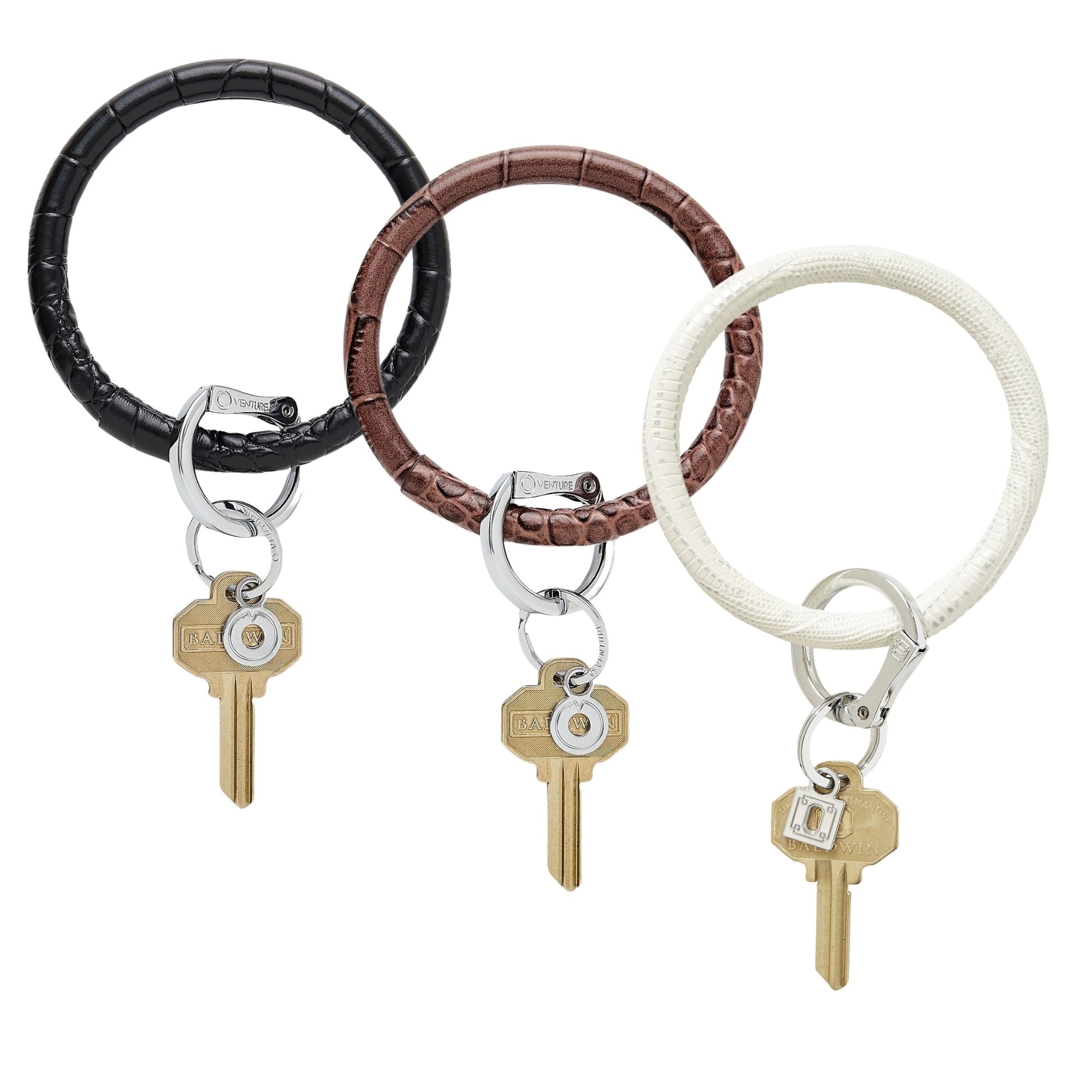 Neutral Collection - Leather Big O Key Ring