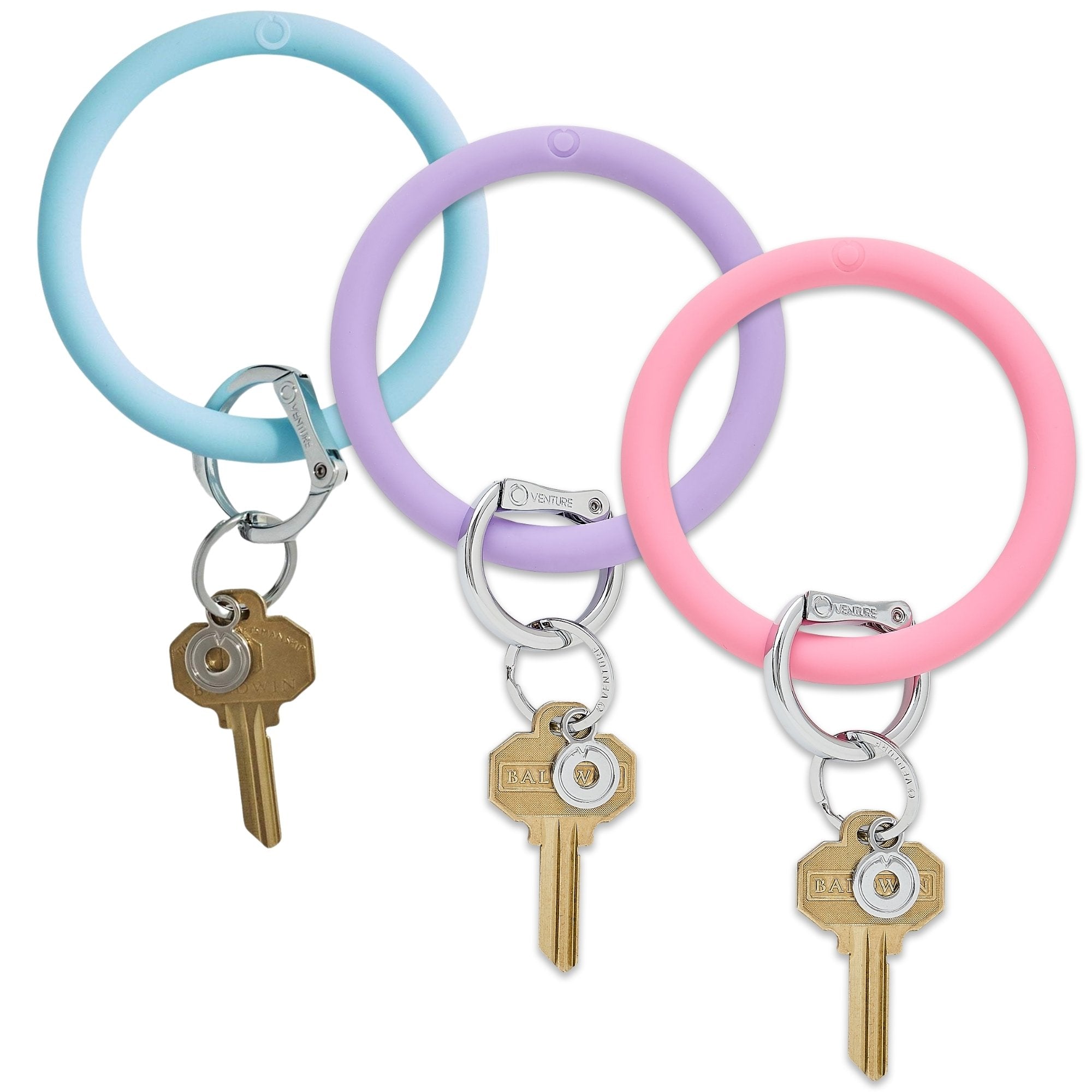 Pastel Collection - Silicone Big O Key Ring