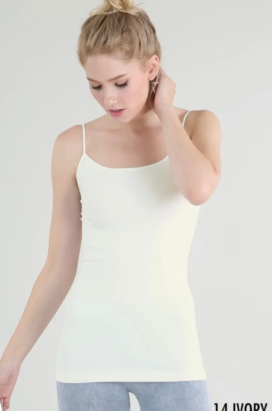 NIKIBIKI Signature Camisole in Ivory - The Street Boutique 