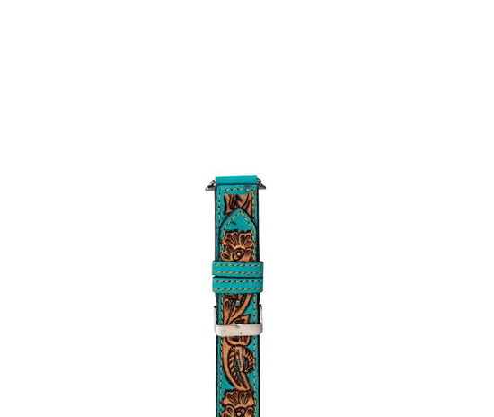 Open Sky Hand Tooled Leather Watchband - The Street Boutique 