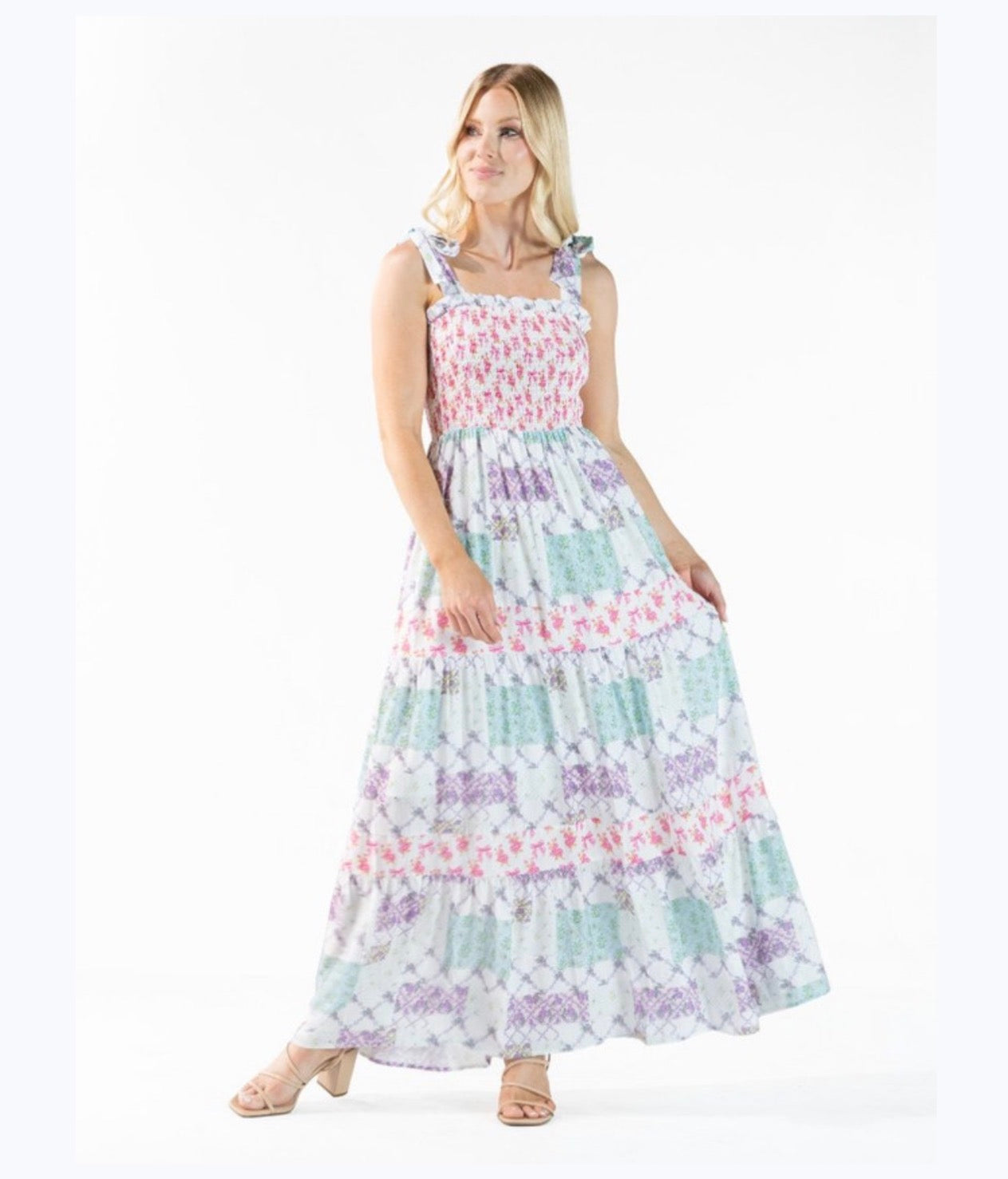 Simply Southern Patchwork Maxi Dress