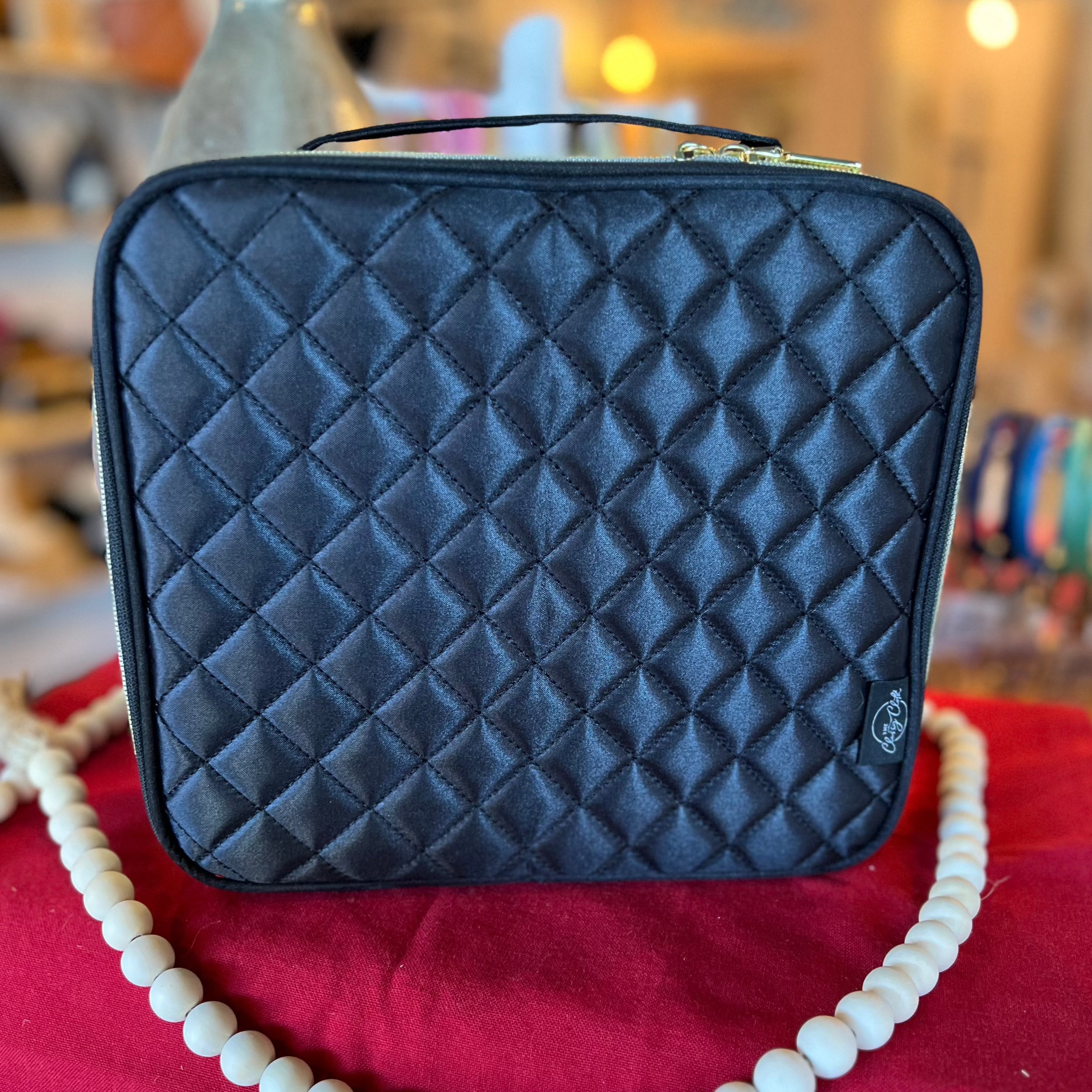 Ultimate Makeup Case in Black Quilt - The Street Boutique 