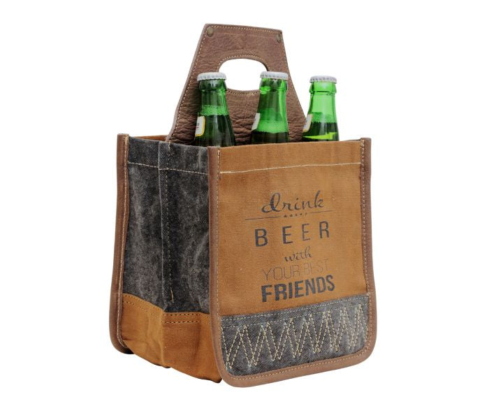 Myra “With Friends” 6 Pack Beer Caddy - The Street Boutique 