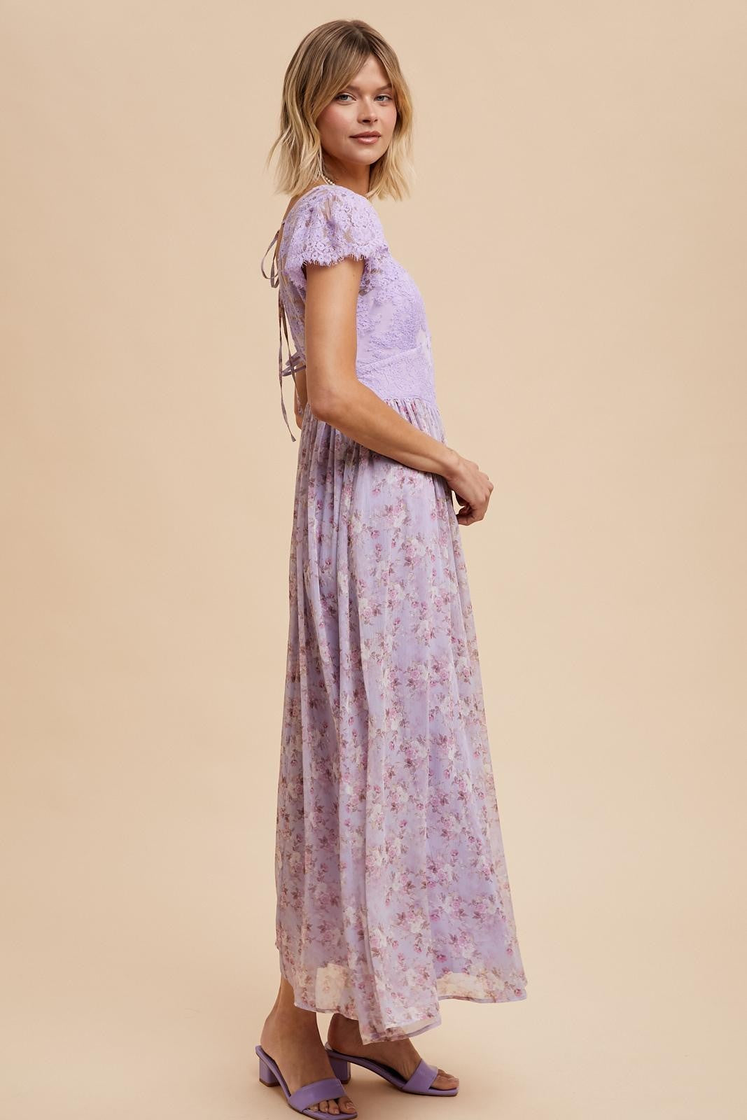 Dusty Lilac Maxi Dress - The Street Boutique 
