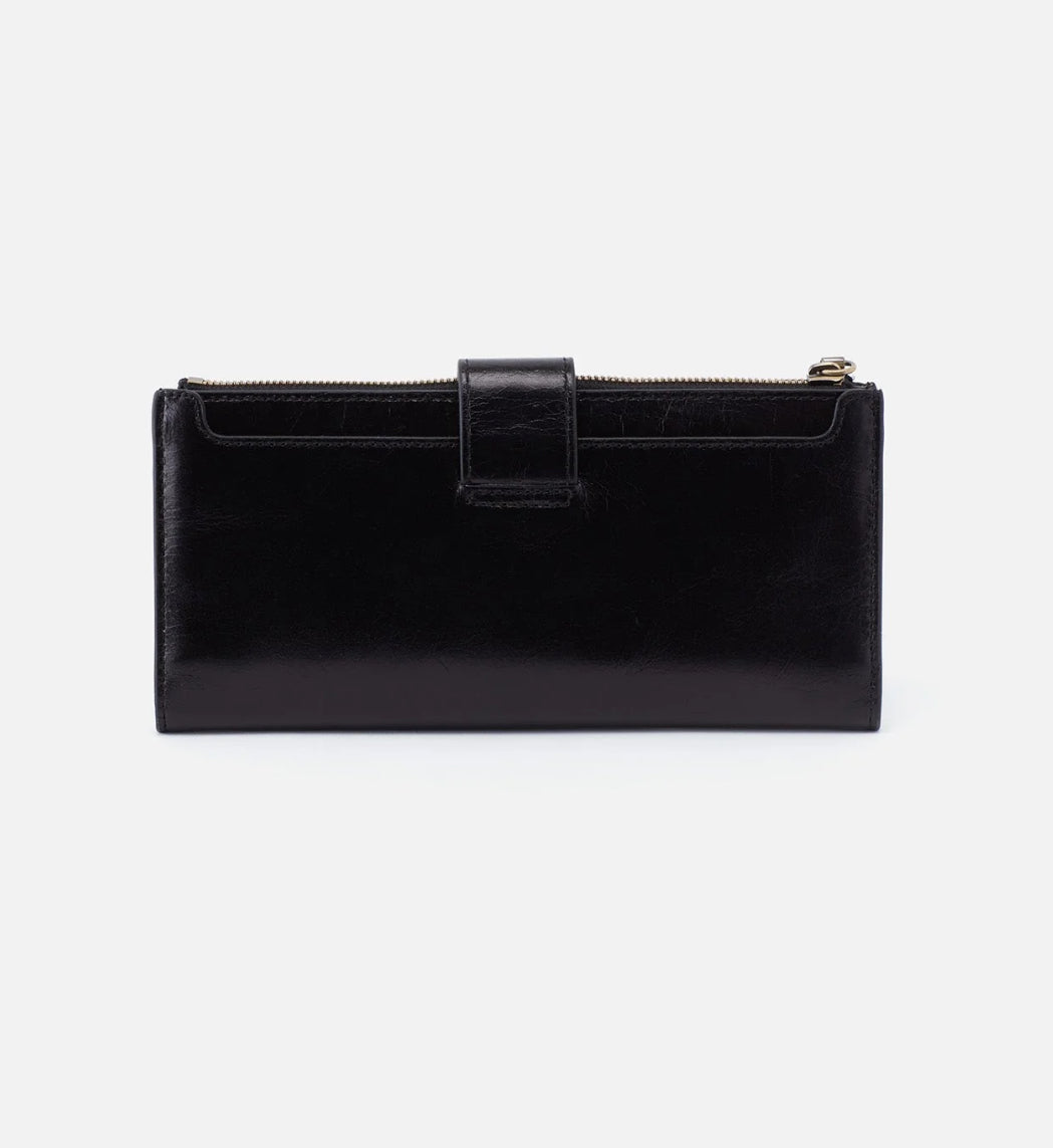 Dunn Continental Wallet by HOBO | Black - The Street Boutique 