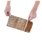 Robin Compact Wallet | Neutral Mosaic Print - The Street Boutique 