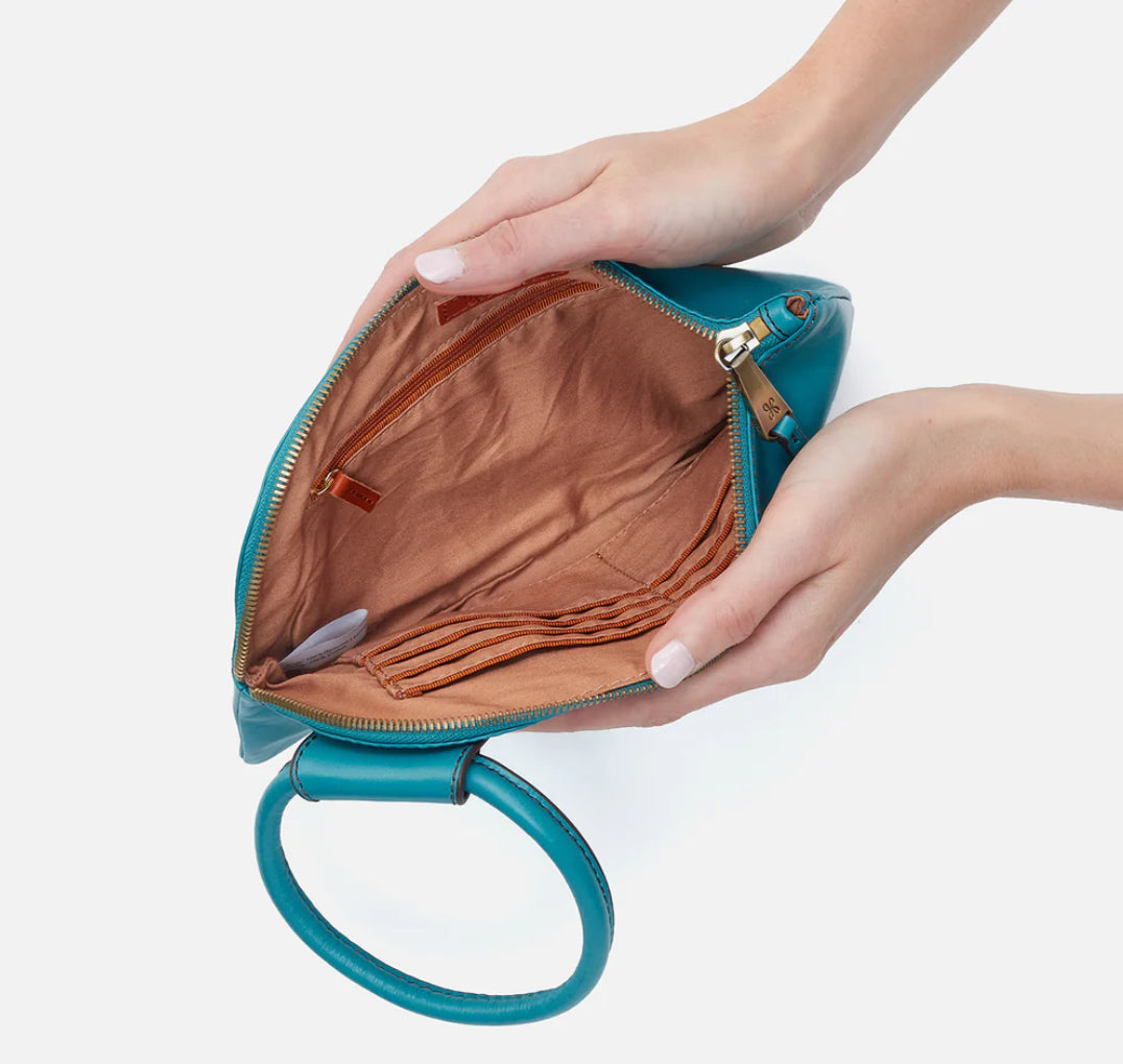 Sable Wristlet by HOBO | Biscayne Blue - The Street Boutique 