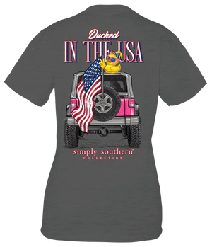 Simply Southern Ducked In The USA T-Shirt - The Street Boutique 