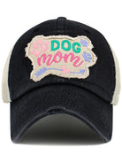 Dog Mom Paw Trucker Cap | Black - The Street Boutique 