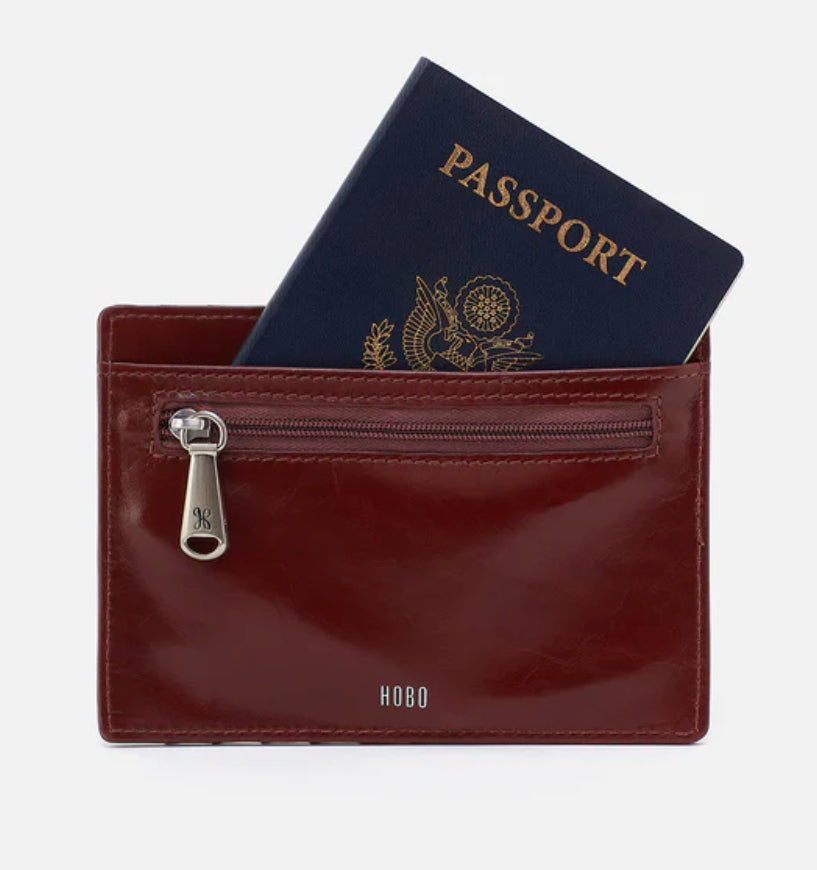 Euro Slide Card Case by HOBO | Chocolate - The Street Boutique 