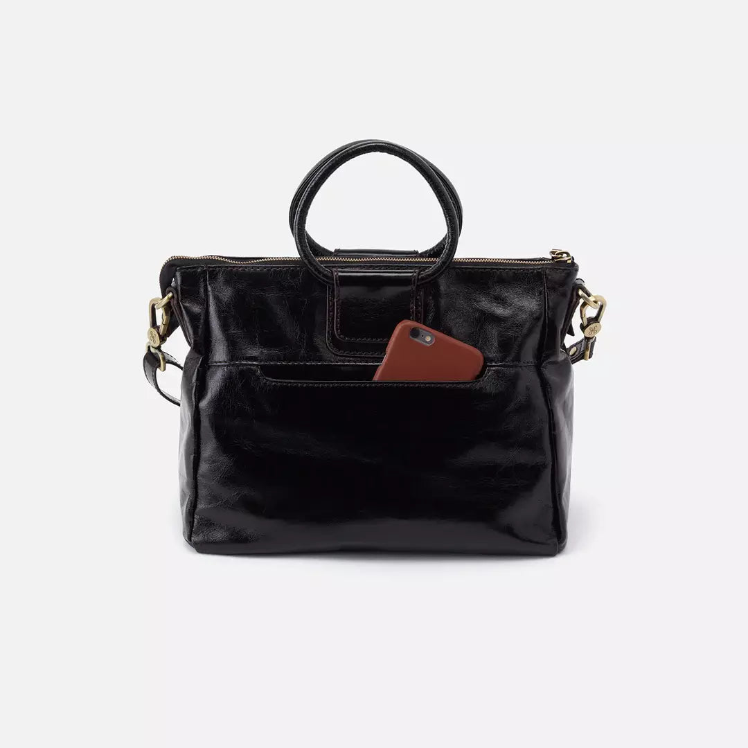 Load image into Gallery viewer, Sheila Black Medium Satchel by HOBO - The Street Boutique 
