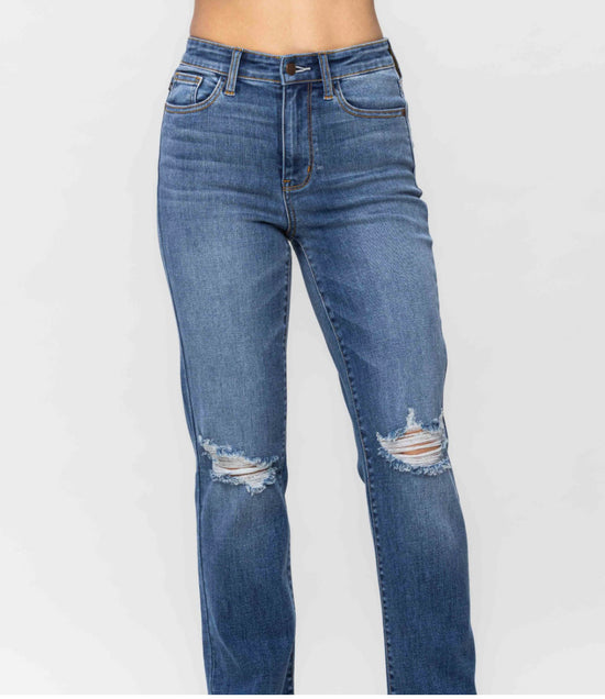 Judy Blue High Waist Straight Jeans - The Street Boutique 