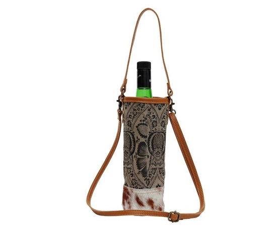 Load image into Gallery viewer, Myra Leafy Wine Bottle Bag - The Street Boutique 

