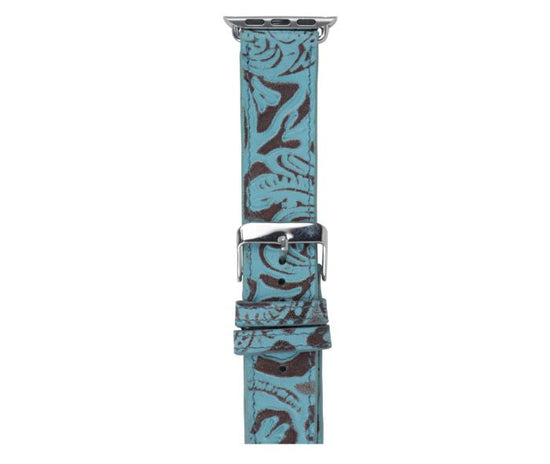 Myra Turquoise Leather Watch Band - The Street Boutique 