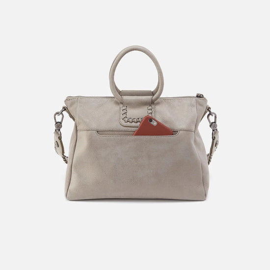 Load image into Gallery viewer, Sheila Medium Satchel by HOBO in Granite Grey - The Street Boutique 
