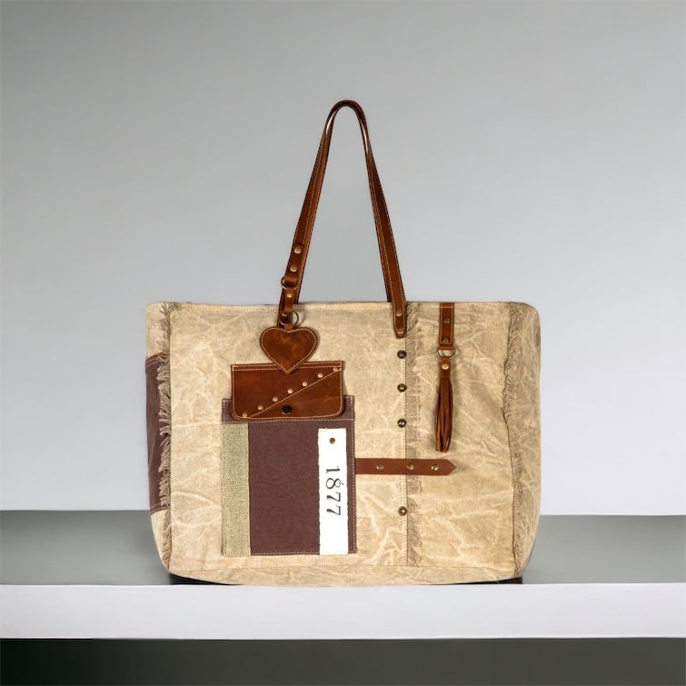 Load image into Gallery viewer, Myra Yesteryear Vintage Weekender Bag - The Street Boutique 
