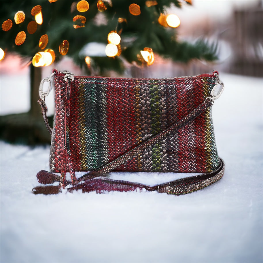 Load image into Gallery viewer, Darcy Crossbody by HOBO in Holiday Stripe - The Street Boutique 
