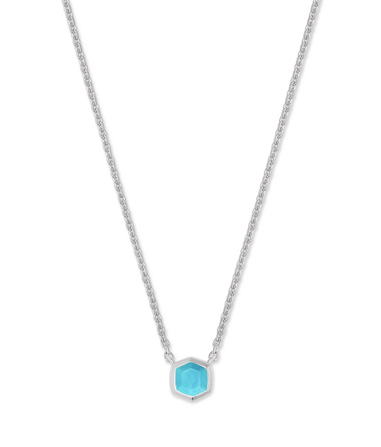 Davie Sterling Silver Pendant Necklace in Turquoise | KENDRA SCOTT - The Street Boutique 