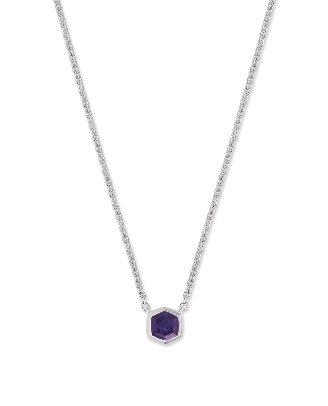 Load image into Gallery viewer, Davie Sterling Silver Pendant Necklace in Blue Iolite  | KENDRA SCOTT - The Street Boutique 
