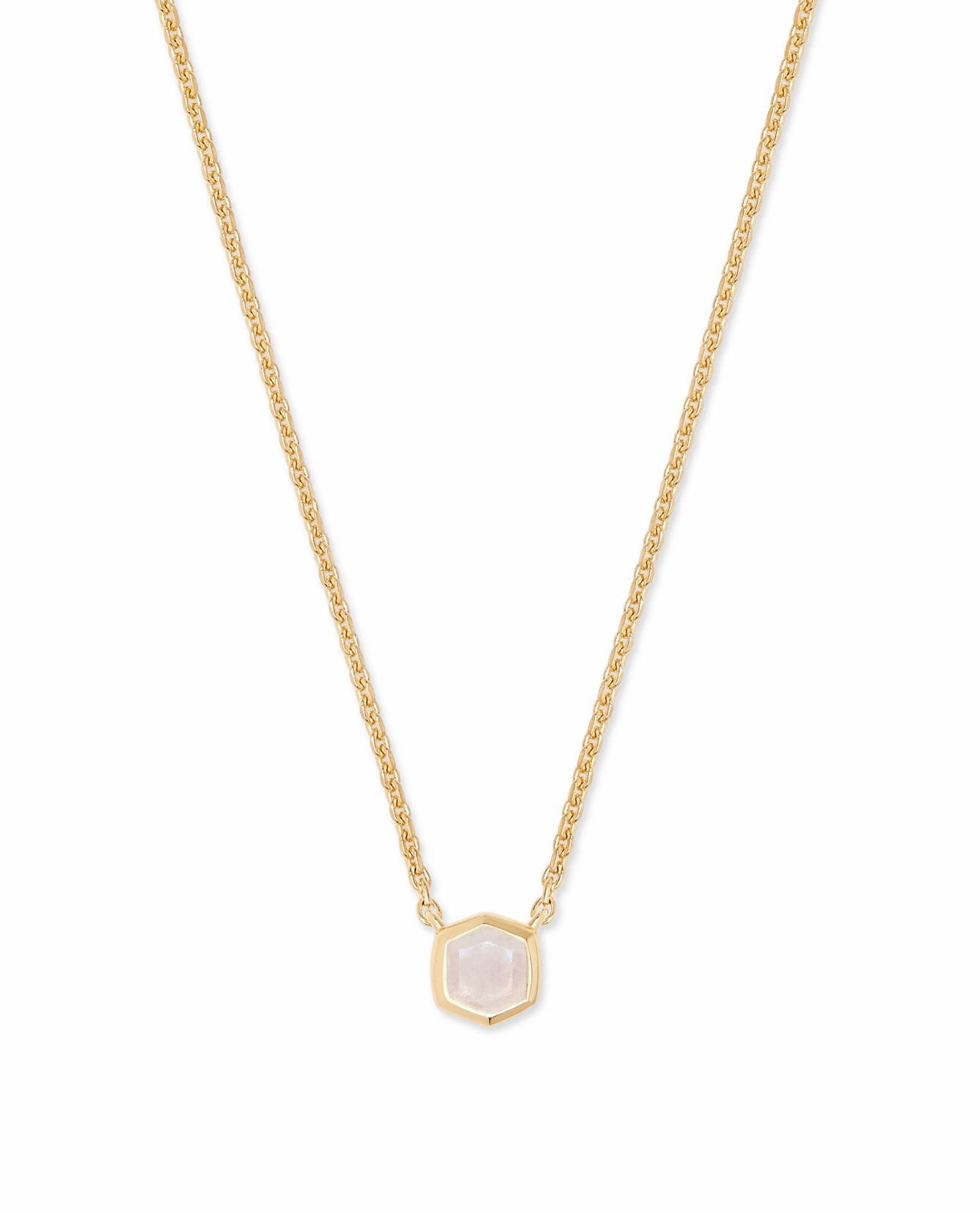 Load image into Gallery viewer, Davie 18k Gold Vermeil Pendant Necklace in Rainbow Moonstone | KENDRA SCOTT - The Street Boutique 
