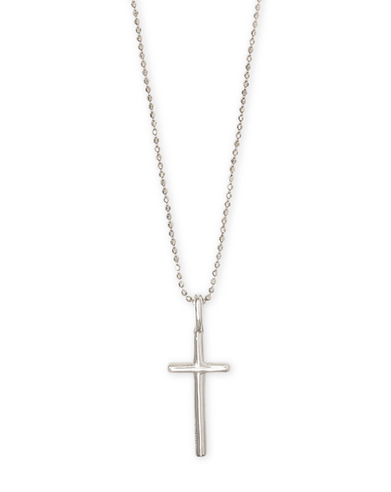 Cross Charm Pendant Necklace Sterling Silver | KENDRA SCOTT - The Street Boutique 