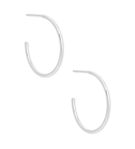 Keeley Small Hoop Earrings in Sterling Silver | KENDRA SCOTT - The Street Boutique 