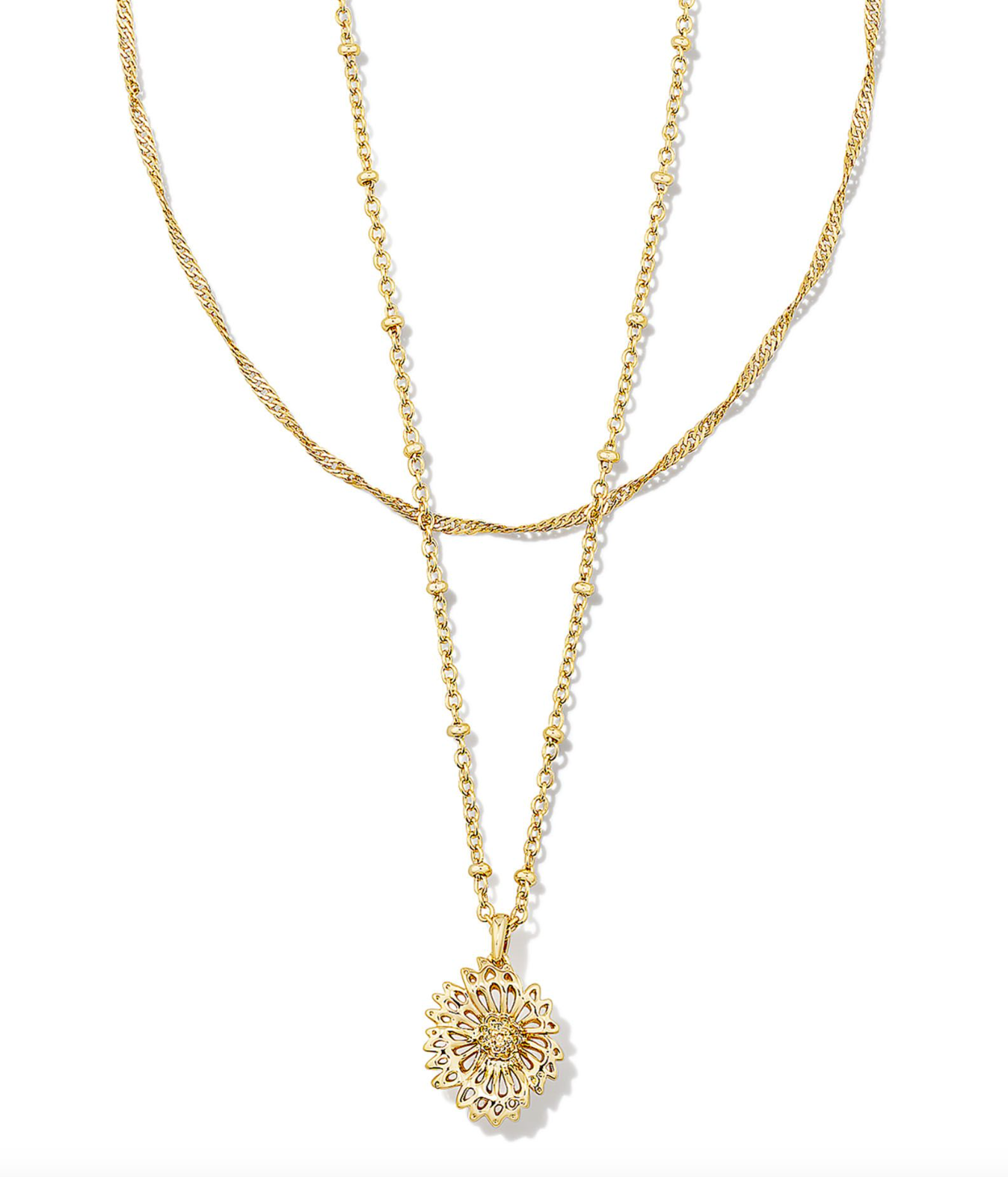 Brielle Multi Strand Necklace in Gold | KENDRA SCOTT - The Street Boutique 