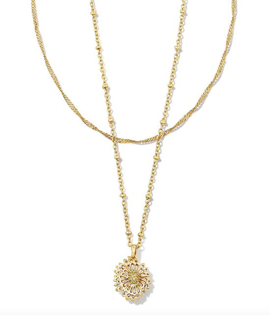 Brielle Multi Strand Necklace in Gold | KENDRA SCOTT - The Street Boutique 