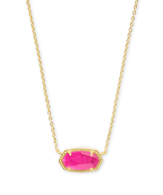 Load image into Gallery viewer, Elisa Gold Pendant Necklace in Azalea Illusion | KENDRA SCOTT - The Street Boutique 
