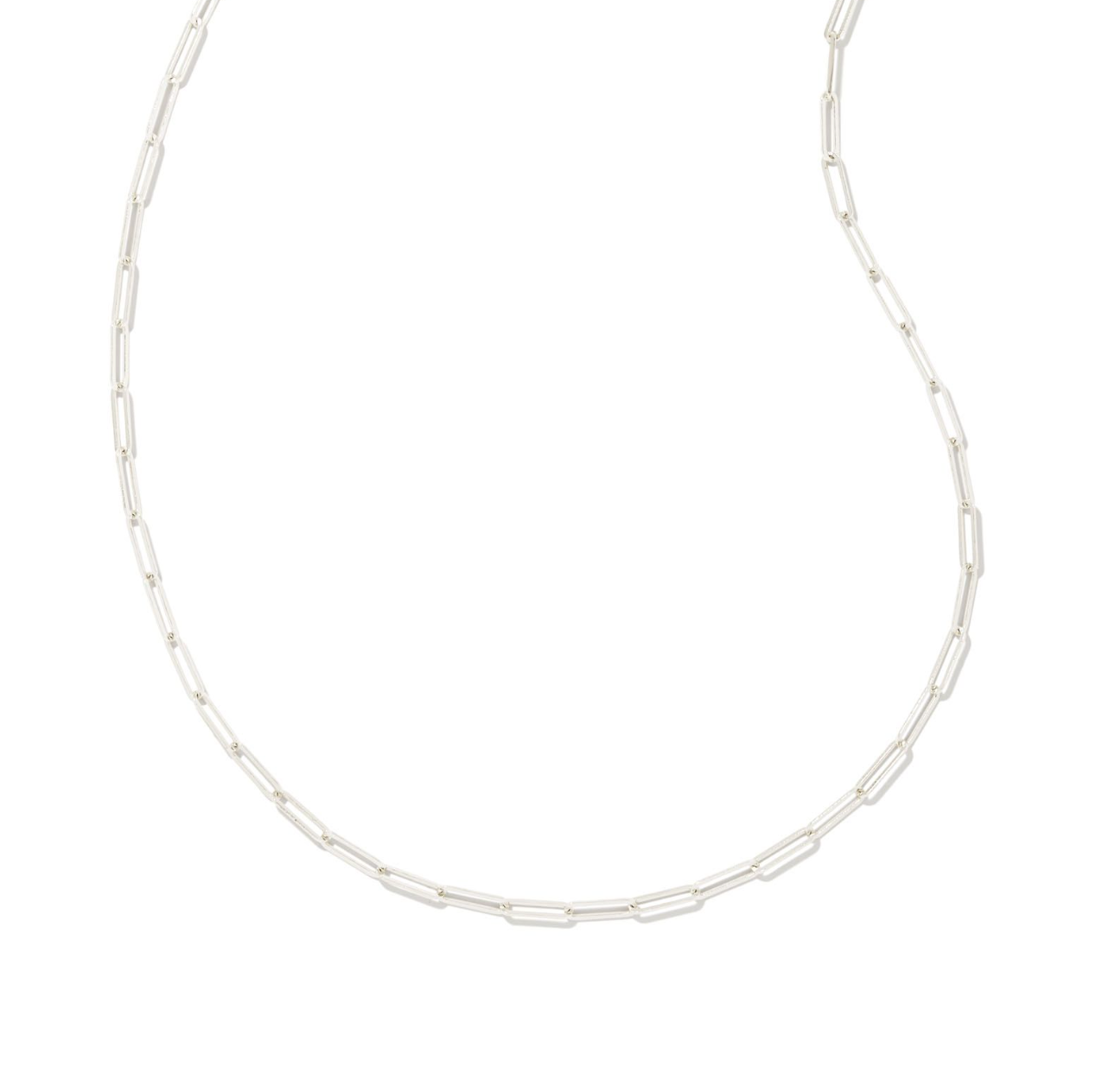 Courtney Paperclip Necklace in Silver | KENDRA SCOTT - The Street Boutique 