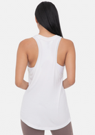 Raw Edge Flow Tank in White - The Street Boutique 