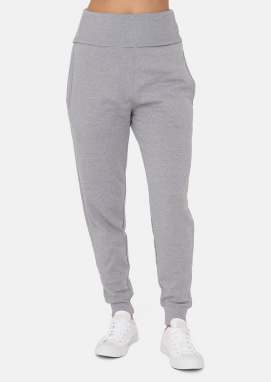 Brushed Slim Fit Lounge Joggers in Grey - The Street Boutique 