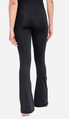 Crossover Waist Yoga Pants in Black - The Street Boutique 