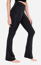 Crossover Waist Yoga Pants in Black - The Street Boutique 