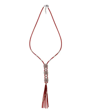 Myra Charmed Life Necklace in Crimson - The Street Boutique 