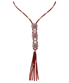 Myra Charmed Life Necklace in Crimson - The Street Boutique 