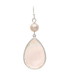 Shell Pearl Teardrop Earrings in Silver - The Street Boutique 